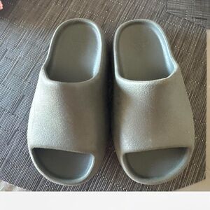 adidas Kids Slide Sandals Olive Green Open-Toe